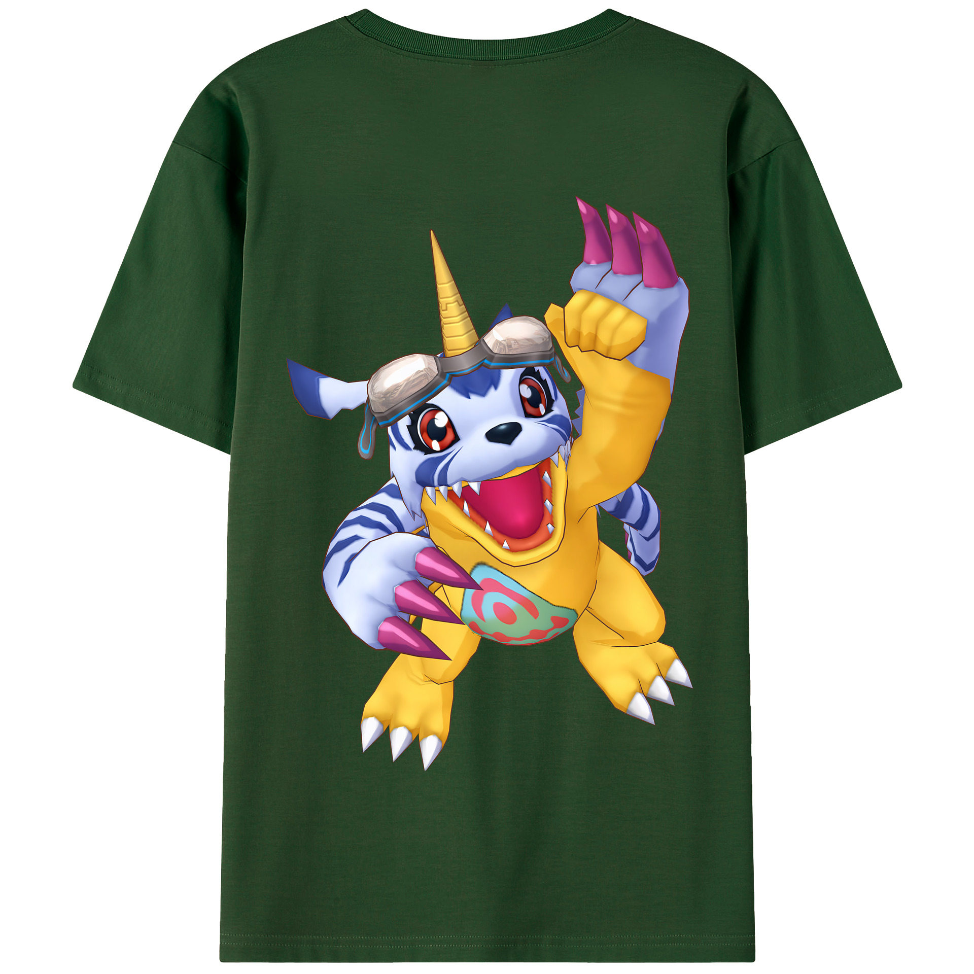 （画像用） Digimon デジタルモンスター/デジモン 綿100％半袖Tシャツ（背面プリント）